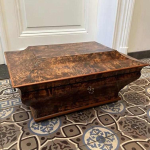 Shawl chest in the form of a sarcophagus, Charles X period
