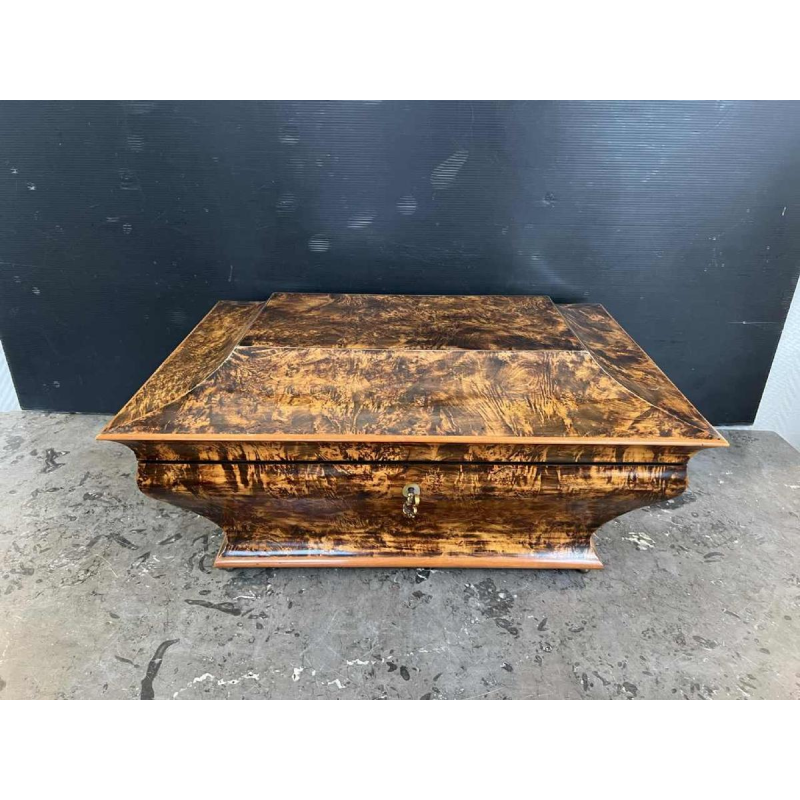 Shawl chest in the form of a sarcophagus, Charles X period