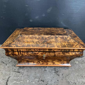 Shawl chest in the form of a sarcophagus, Charles X period