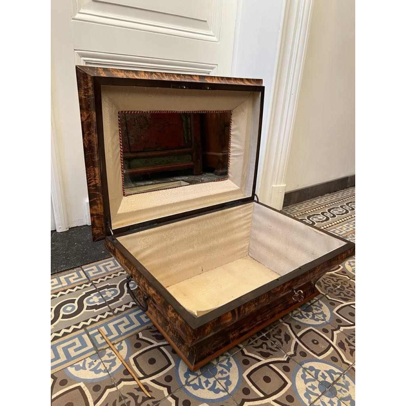 Shawl chest in the form of a sarcophagus, Charles X period