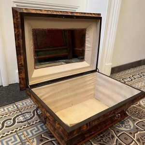 Shawl chest in the form of a sarcophagus, Charles X period