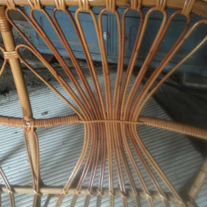 Two seater wicker / rattan bench or sofa, circa 1970