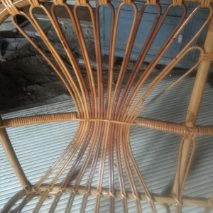 Two seater wicker / rattan bench or sofa, circa 1970
