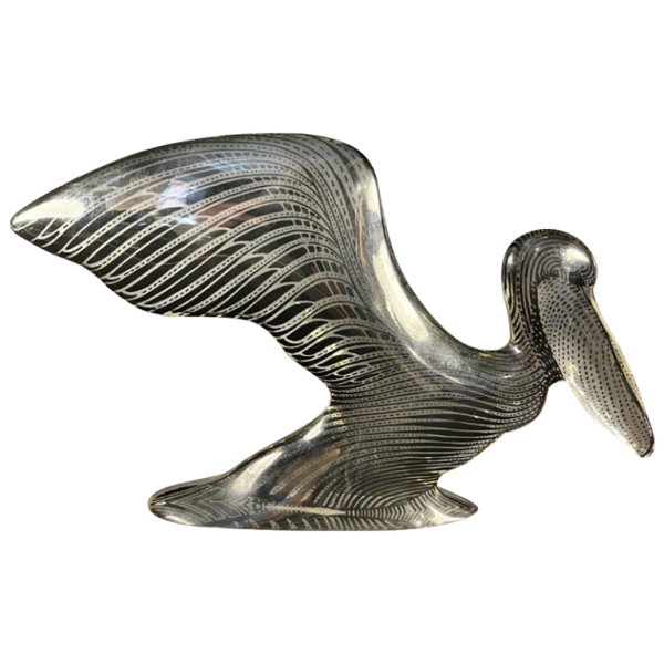 ABRAHAM PALATNIK 'Pelikaan' sculptuur Optic'Art / kinetische hars Lucite, 1960s
