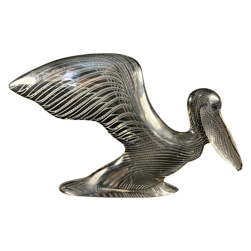 ABRAHAM PALATNIK ' Pélican ' Sculpture Optic'Art / Cinétique Résine Lucite 1960s