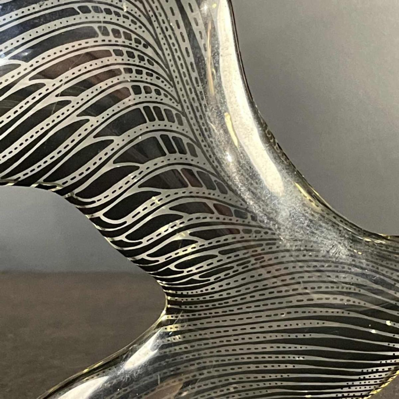 ABRAHAM PALATNIK 'Pelikaan' sculptuur Optic'Art / kinetische hars Lucite, 1960s