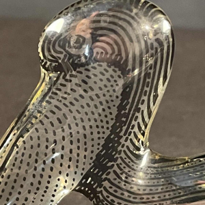 ABRAHAM PALATNIK 'Pelikaan' sculptuur Optic'Art / kinetische hars Lucite, 1960s