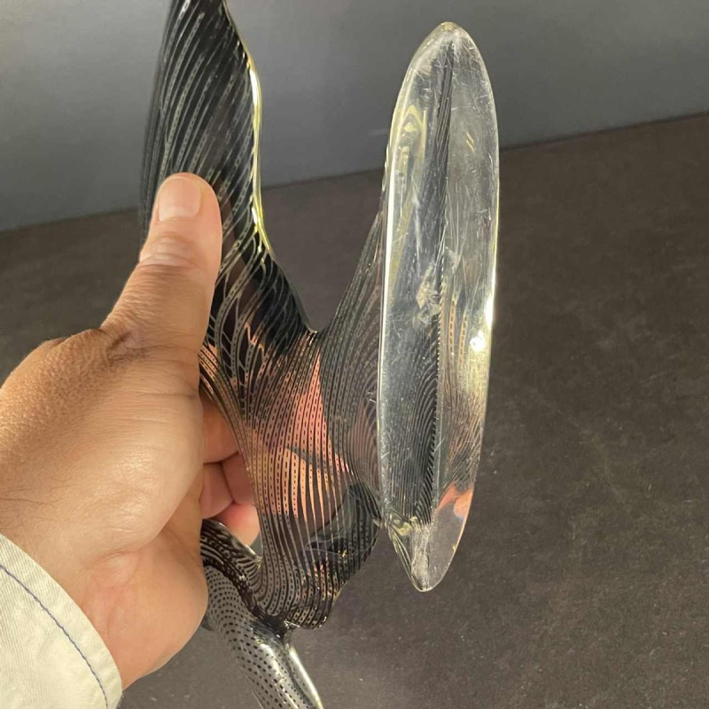 ABRAHAM PALATNIK 'Pelikaan' sculptuur Optic'Art / kinetische hars Lucite, 1960s