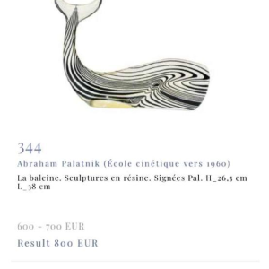 ABRAHAM PALATNIK 'Pelican' Sculpture, Optic'Art / Kinetic Lucite Resin, 1960s