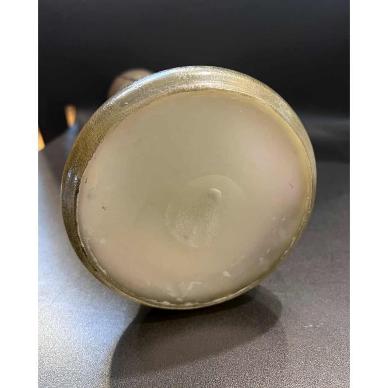 Legras, vase en verre à décor de paysage lacustre, gravé à lacide et peint à l'émail polychrome