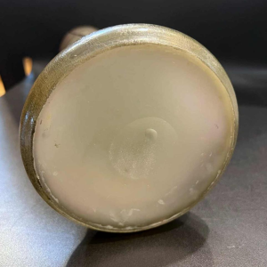 Legras, vase en verre à décor de paysage lacustre, gravé à lacide et peint à l'émail polychrome