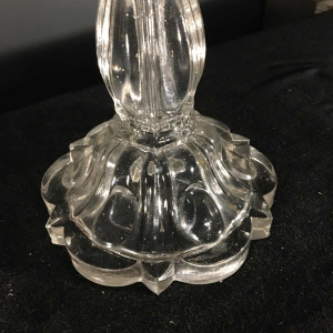 Kandelaar / Girandole BACCARAT kristal, 2 lichten / kaarsen en dolk, circa 1940