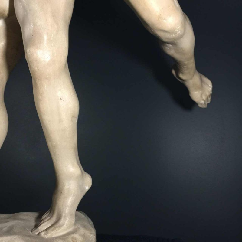 Jef Lambeau " The kiss " sculpture couple of nudes, workshop plaster, circa 1900