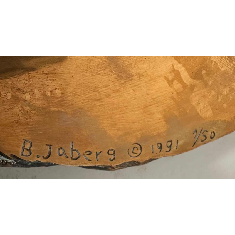 Béatrice Jaber, sculpture d'une truffe en bronze, commande pour le restaurant "La Truffe Noire"