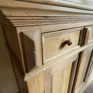 Large 8-Door Antic Showcase Store Furniture, Cabinet Display, Beech Wood ca1880