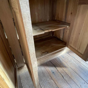 Large 8-Door Antic Showcase Store Furniture, Cabinet Display, Beech Wood ca1880