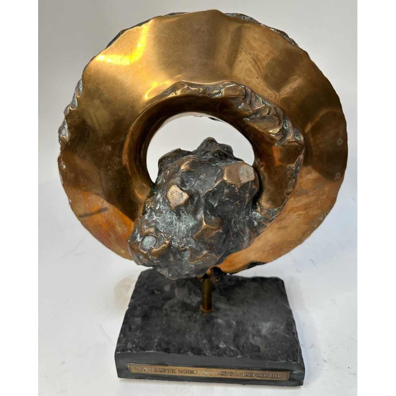 Béatrice Jaber, bronze sculpture of a truffle, commissioned for the restaurant "La Truffe Noire"