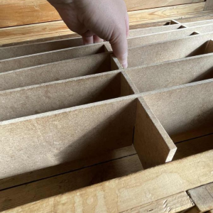 Grand Meuble Vitrine de Métier ou Magasin 8 portes Pitchpin et Hêtre, ca 1880