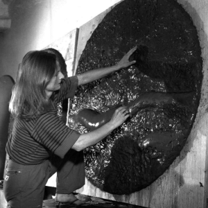 Béatrice Jaber, sculpture d'une truffe en bronze, commande pour le restaurant "La Truffe Noire"