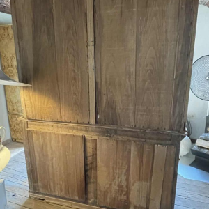 Large 8-Door Antic Showcase Store Furniture, Cabinet Display, Beech Wood ca1880