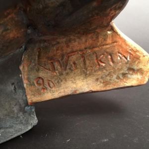 ANDRE WILKIN, Sculptuur Figuratief Expressionistisch Polyester PAARD 1980