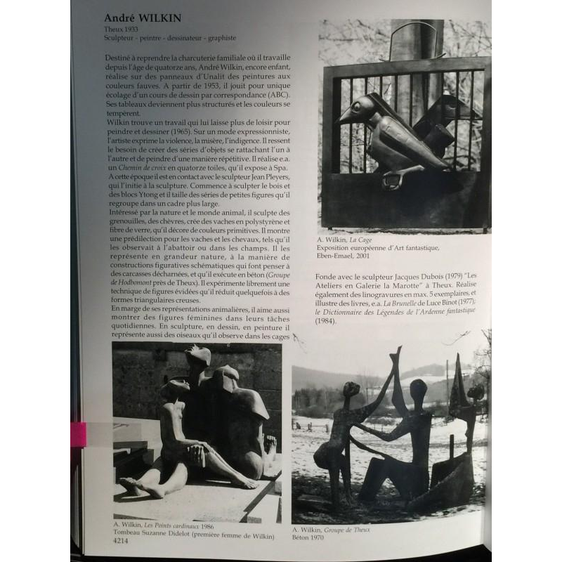 ANDRE WILKIN, Sculpture d'un Cheval Expressioniste Figurative en Polyester 1980