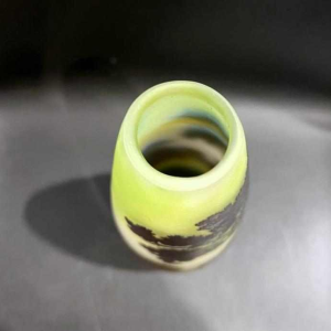 Émile GALLE, vase en verre multicouche à décor de « paysage vosgien», fin XIXème