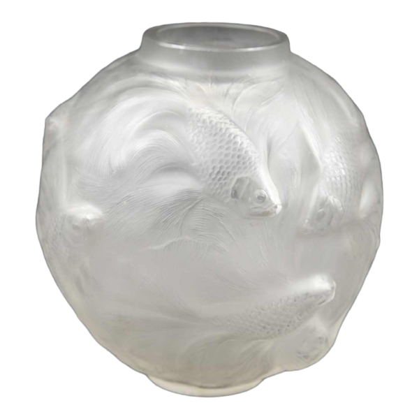 Vase « FORMOSE » (1924) en verre blanc opalescent de René Lalique (1860-1945)