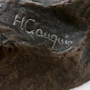 Henri-Désiré GAUQUIÉ « Le semeur » sculpture en bronze à patine brune, fin 19ème siècle