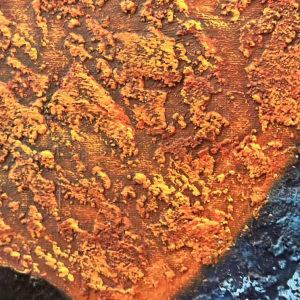 Peinture huile sur toile 'Nu cubiste', signée Lulu 2002