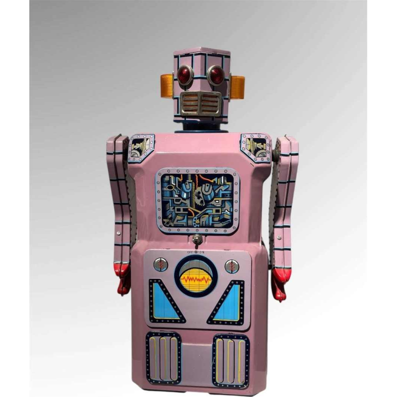 4 Masudaya robots from the "gang of five" Japan, ca 1950/60