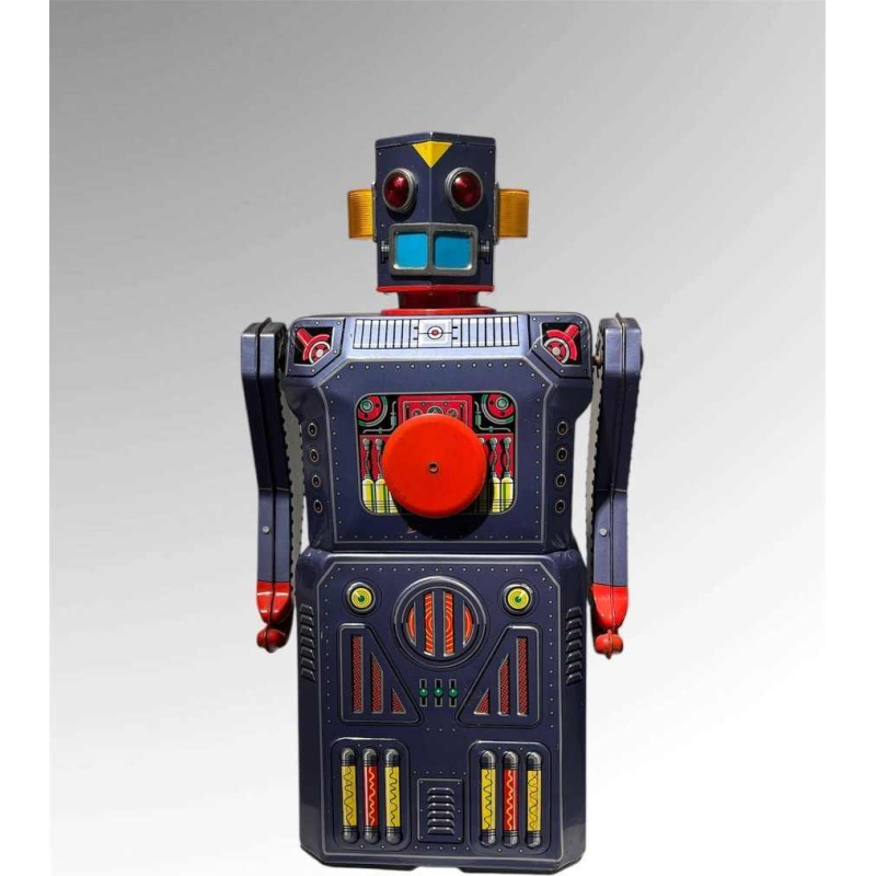 4 Masudaya robots van de "gang of five" Japan, ca 1950/60