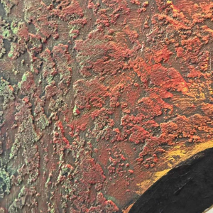 Peinture huile sur toile 'Nu cubiste', signée Lulu 2002