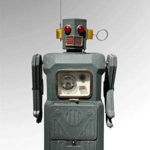 4 Masudaya robots from the "gang of five" Japan, ca 1950/60