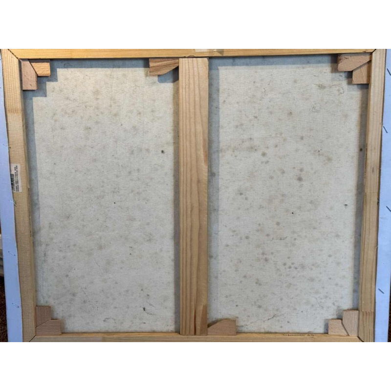 Olieverfschilderij op doek 'Kubistisch naakt', gesigneerd Lulu 2002