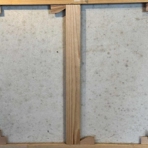 Olieverfschilderij op doek 'Kubistisch naakt', gesigneerd Lulu 2002