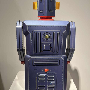 4 Masudaya robots van de "gang of five" Japan, ca 1950/60