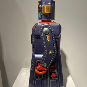 4 robots Masudaya du "gang of five" Japon, ca 1950/60