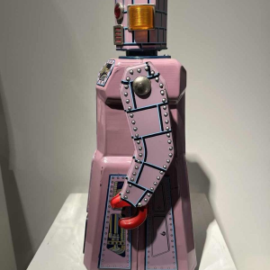 4 robots Masudaya du "gang of five" Japon, ca 1950/60