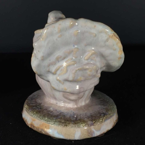 Domien Ingels for CERAMAES, Ceramic animal sculpture, White Turkey, circa 1930