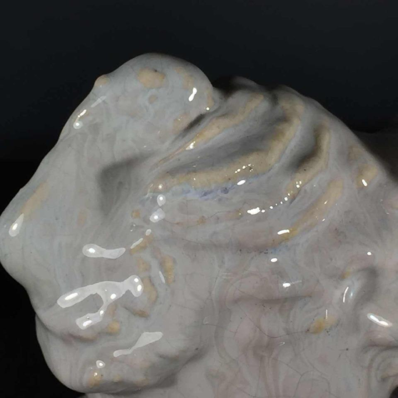 Domien Ingels for CERAMAES, Ceramic animal sculpture, White Turkey, circa 1930