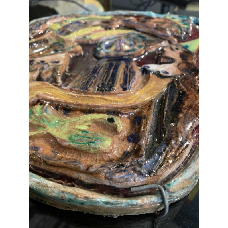 GIOVANNI DE SIMONE " Orlando il Saladino " Early Abstract Sicilian Pottery 1960s