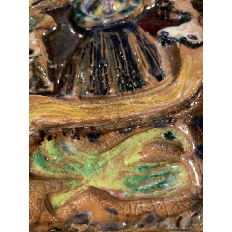 GIOVANNI DE SIMONE "Orlando il Saladino" abstract Siciliaans keramiek, jaren 60s