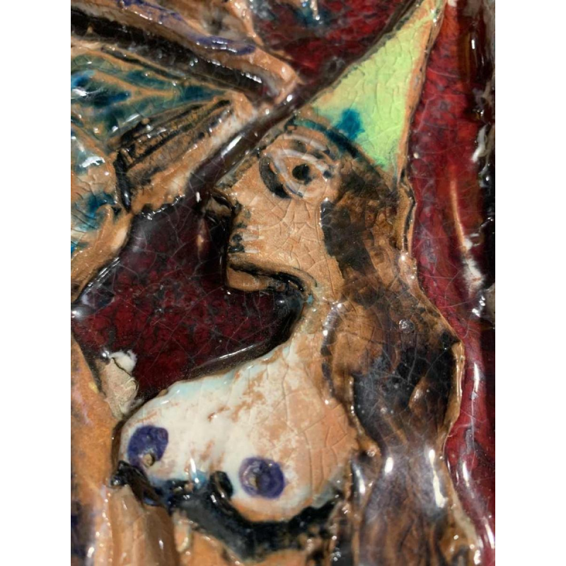 GIOVANNI DE SIMONE " Orlando Saladino " Céramique Sicilienne abstraite 1960s