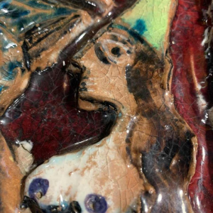 GIOVANNI DE SIMONE "Orlando il Saladino" abstract Siciliaans keramiek, jaren 60s