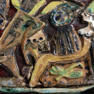 GIOVANNI DE SIMONE " Orlando Saladino " Céramique Sicilienne abstraite 1960s