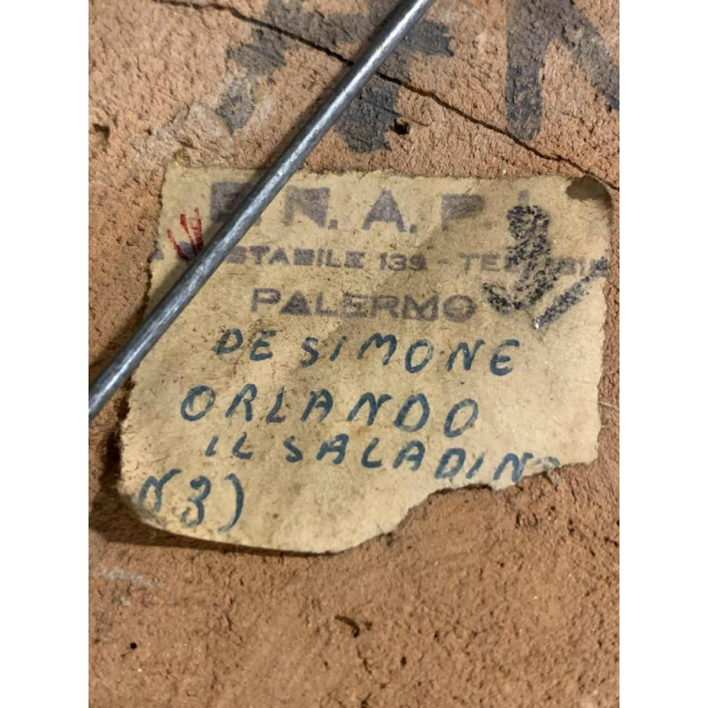 GIOVANNI DE SIMONE " Orlando Saladino " Céramique Sicilienne abstraite 1960s