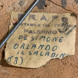 GIOVANNI DE SIMONE " Orlando il Saladino " Early Abstract Sicilian Pottery 1960s