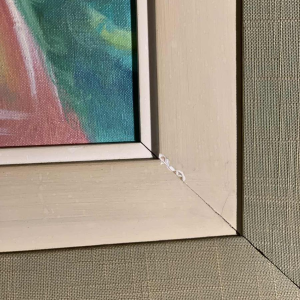 LUCIA LONGI, Tableau Portrait d'une jeune femme, Huile sur toile, ca 1950