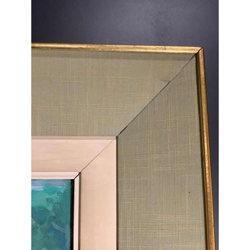 LUCIA LONGI, Tableau Portrait d'une jeune femme, Huile sur toile, ca 1950